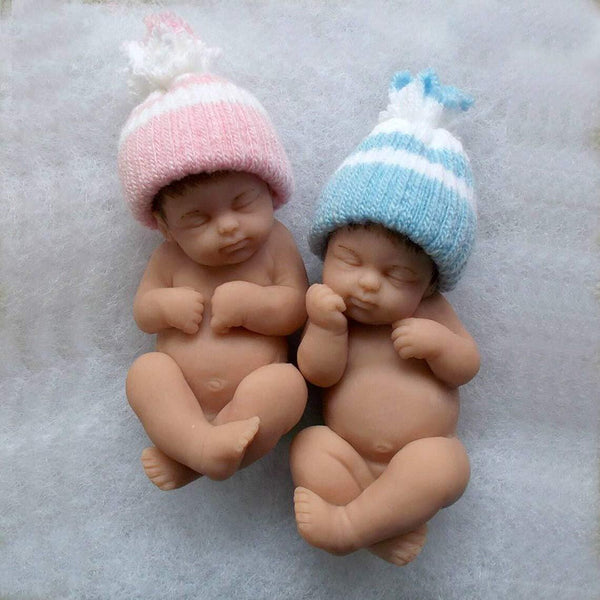 TWINS 3D BABY MOLD 00-99 Polymer Clay Sugarcraft Molds Cake Decorating Tools 054