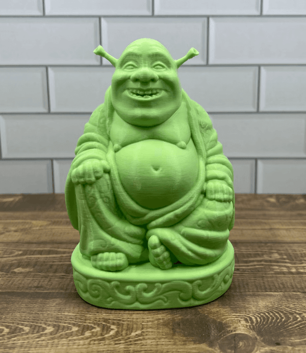 8 in Buddha Shrek Resin, plaster, soap, beeswax candle mold