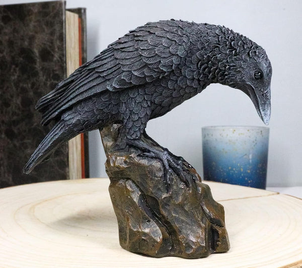 Resin,plaster, candle, chocolate, soap mold,3D Black Raven Crow silicone mold