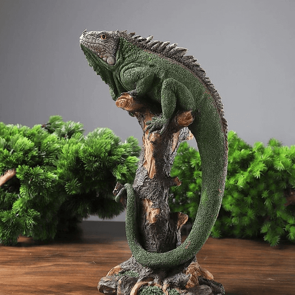 14.4 in Iguana Lizard Resin, plaster, soap, beeswax candle mold