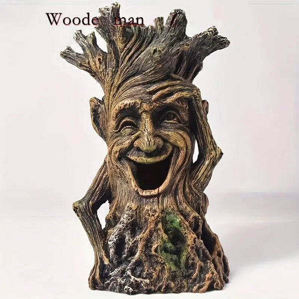 8.7 in wood man Resin, plaster, soap, candle mold