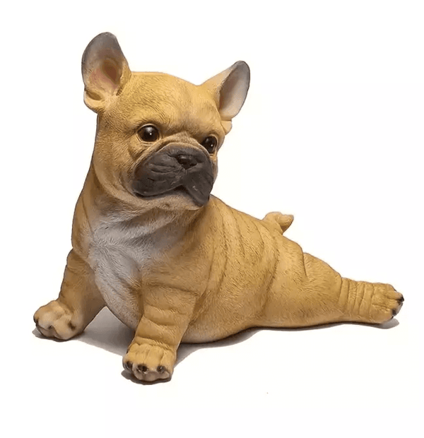  Realistic French Bulldog silicone mold, capturing playful pose and detailed body folds, ideal for casting resin, soap, and candles.


