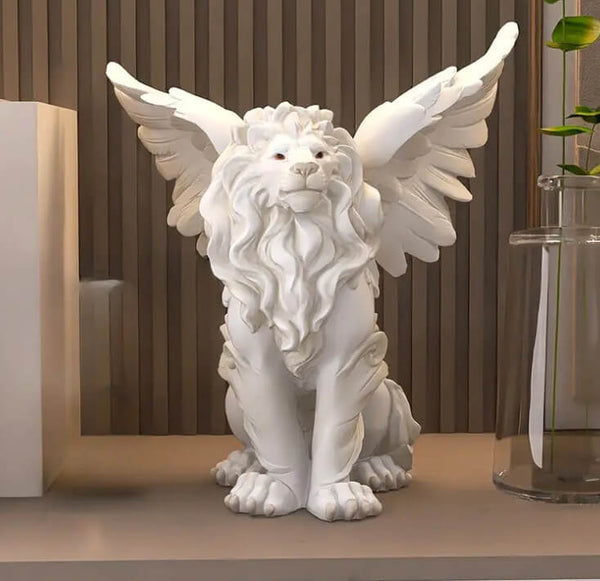 winged lion Statue Resin, plaster, soap, candle mold