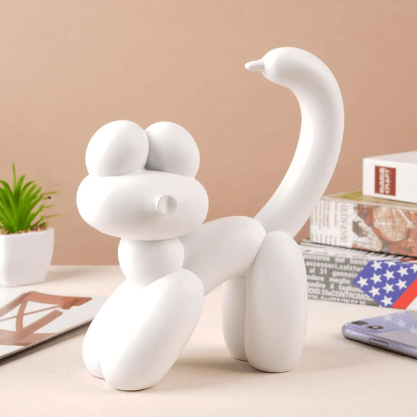 Balloon cat silicone mold for crafting quirky art sculptures, ideal for resin, plaster, soap, and beeswax creations.


