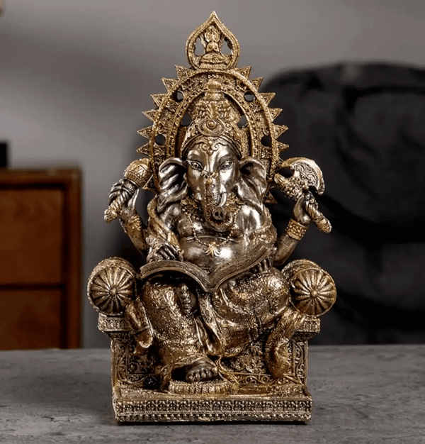 8.3 in Ganesha,Ganesh Statue Resin mold,beeswax candles mold 0-8