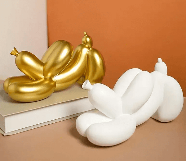 Balloon dog silicone mold for resin, plaster, soap, and beeswax candle crafting projects.

