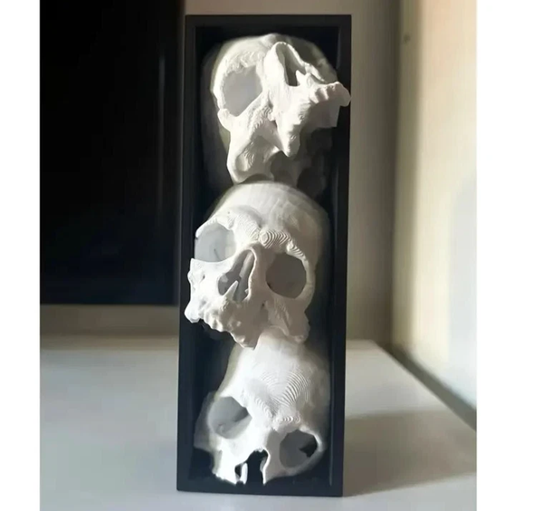 Skull Stack Silicone Mold – For Resin, Plaster, Soap, Candle | 7 in