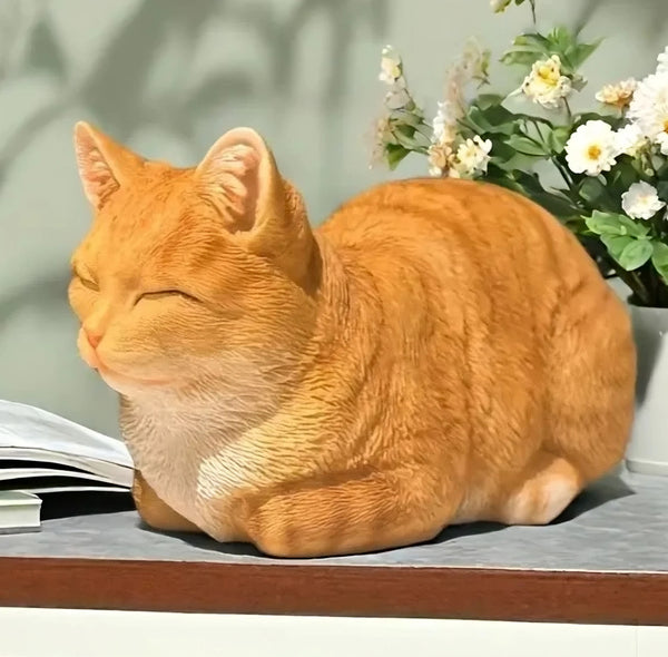 13 in cat silicone mold Resin, plaster, soap,candle mold