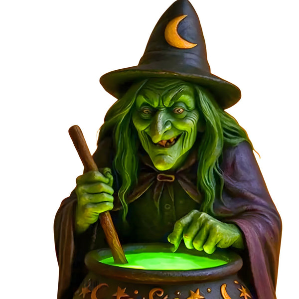 witch 7.28 in silicone mold Resin, plaster, soap,candle mold