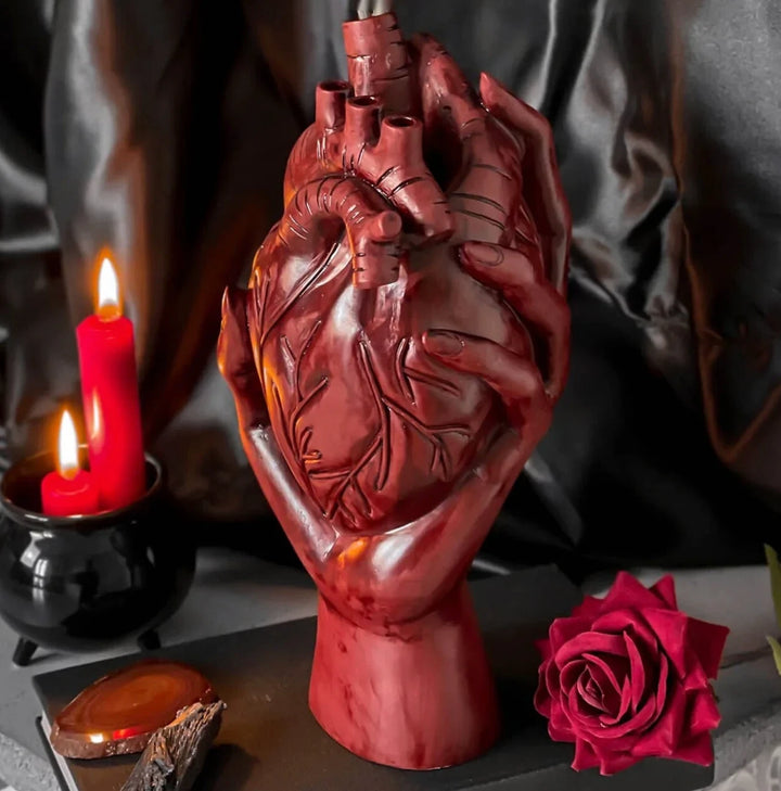 10-inch anatomical heart silicone mold – for resin, soap, candle, and plaster casting


