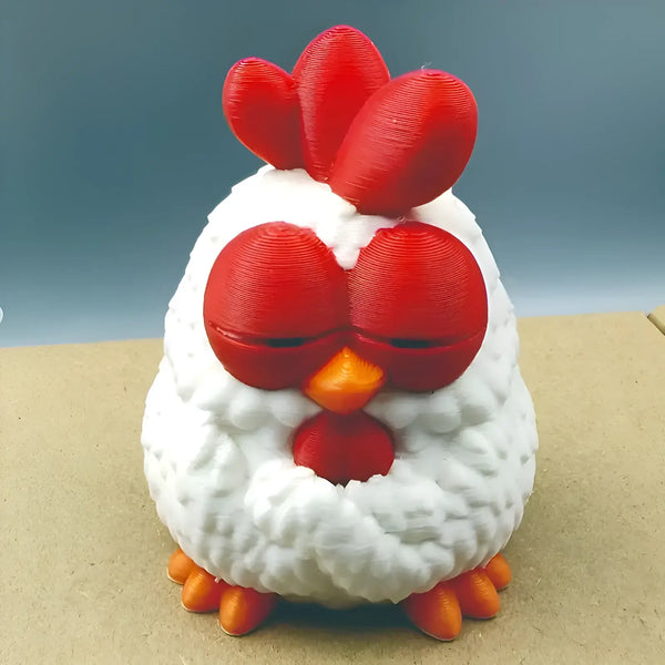 Small Chicken Resin, plaster, soap, candle silicone mold 0-86